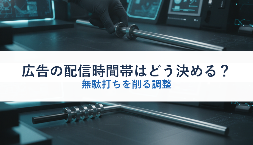 広告の配信時間帯はどう決める？｜無駄打ちを削る調整