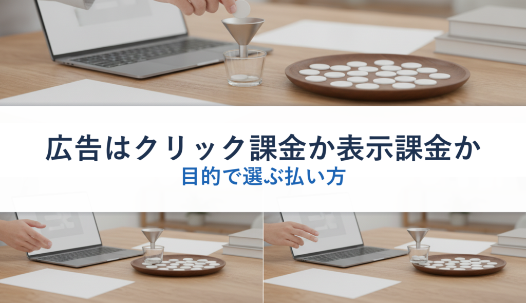 広告はクリック課金か表示課金か｜目的で選ぶ払い方