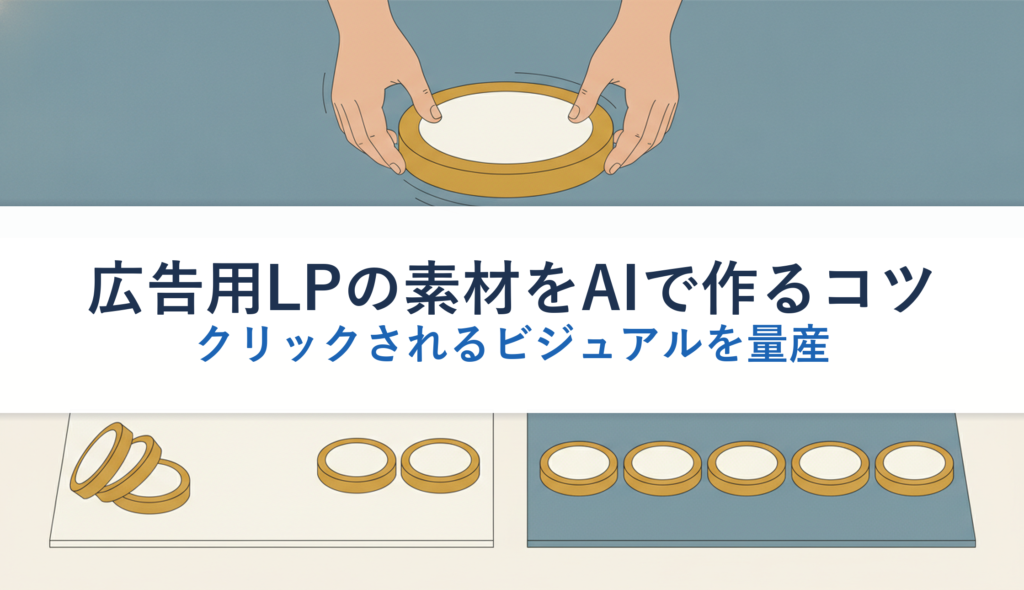 広告用LPの素材をAIで作るコツ｜クリックされるビジュアルを量産