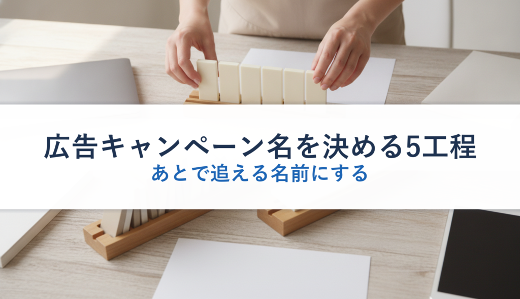 広告キャンペーン名を決める5工程｜あとで追える名前にする