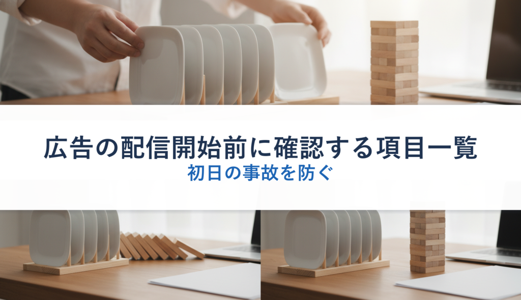 広告の配信開始前に確認する項目一覧｜初日の事故を防ぐ