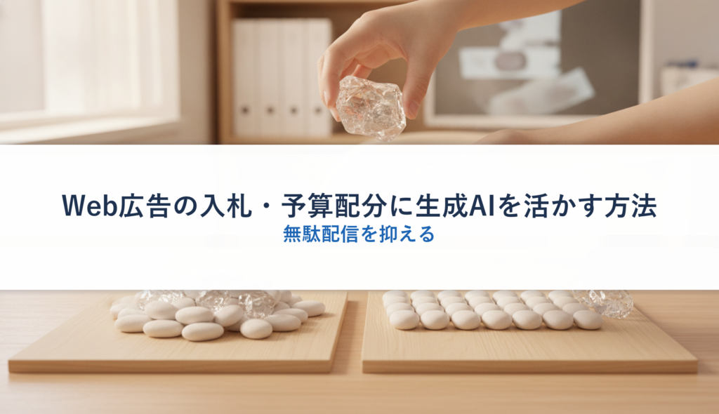 Web広告の入札・予算配分に生成AIを活かす方法｜無駄配信を抑える