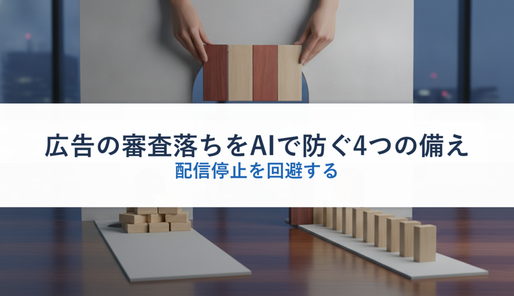 広告の審査落ちをAIで防ぐ4つの備え｜配信停止を回避する