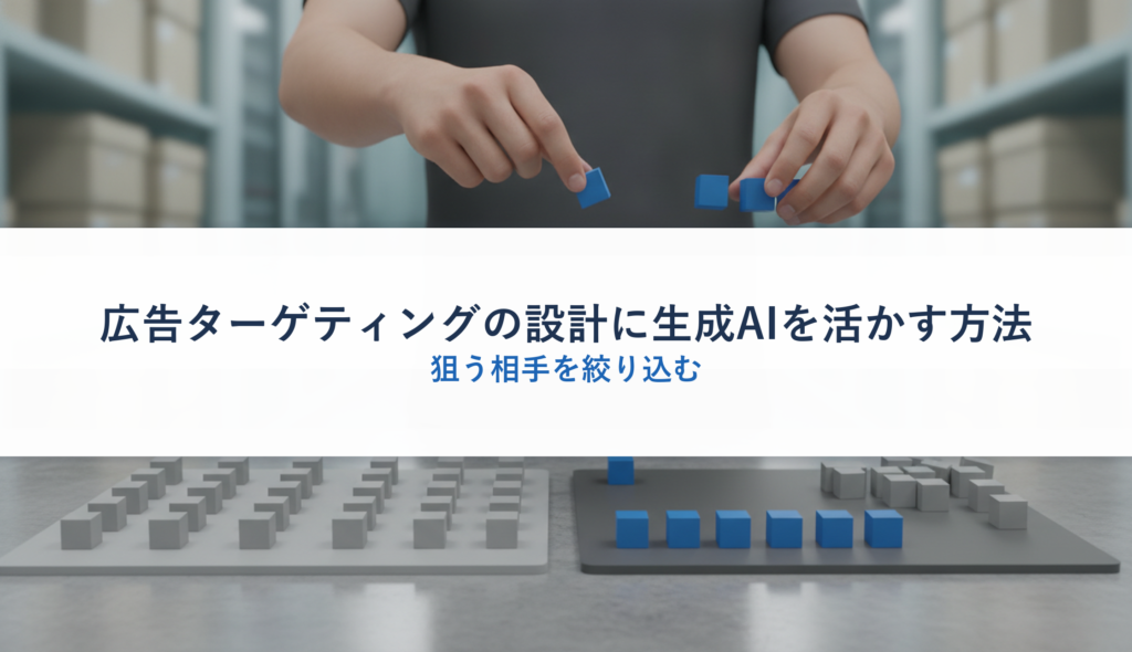 広告ターゲティングの設計に生成AIを活かす方法｜狙う相手を絞り込む