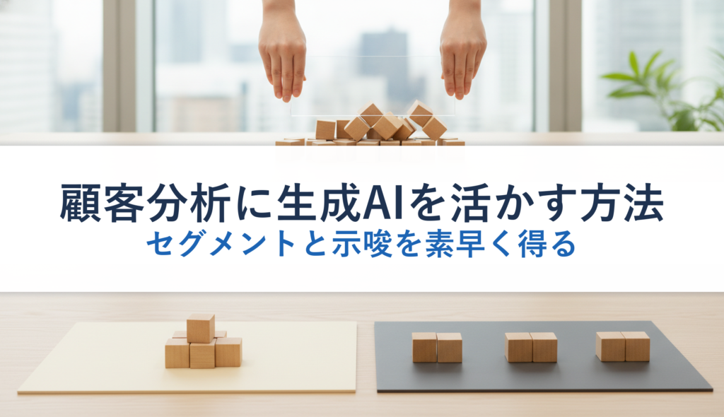 顧客分析に生成AIを活かす方法｜セグメントと示唆を素早く得る