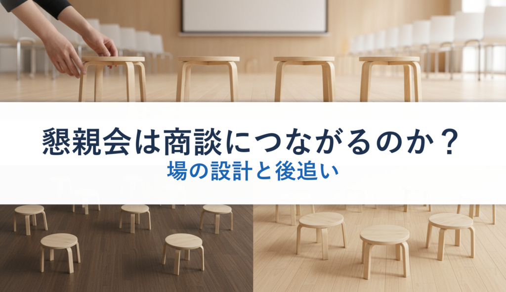 懇親会は商談につながるのか？｜場の設計と後追い