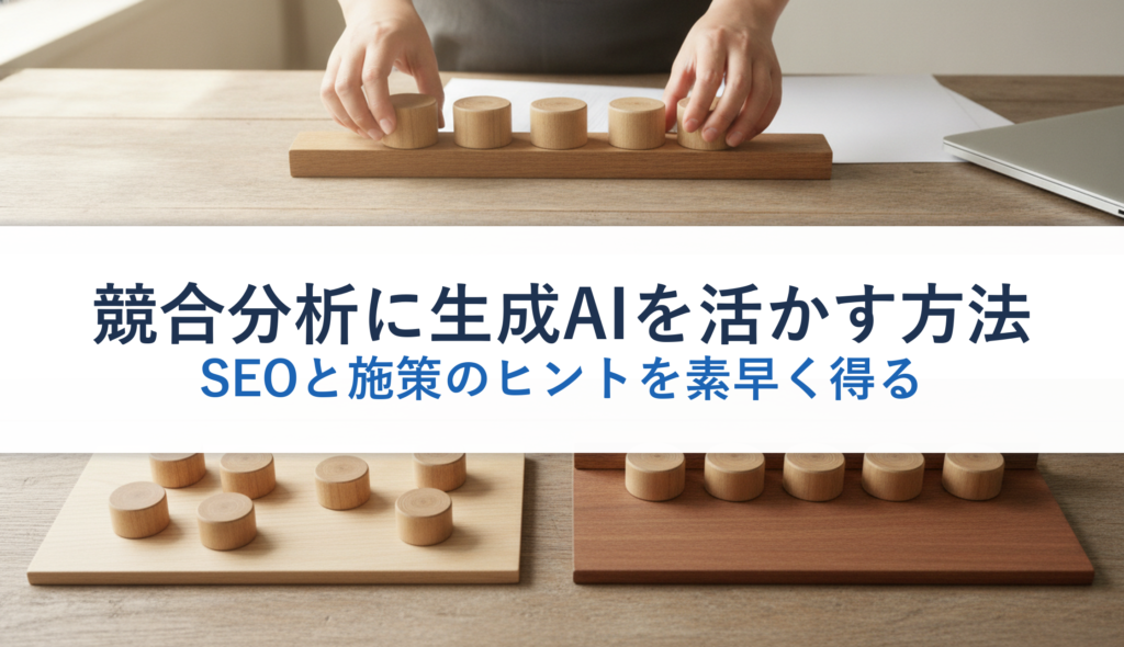 競合分析に生成AIを活かす方法｜SEOと施策のヒントを素早く得る