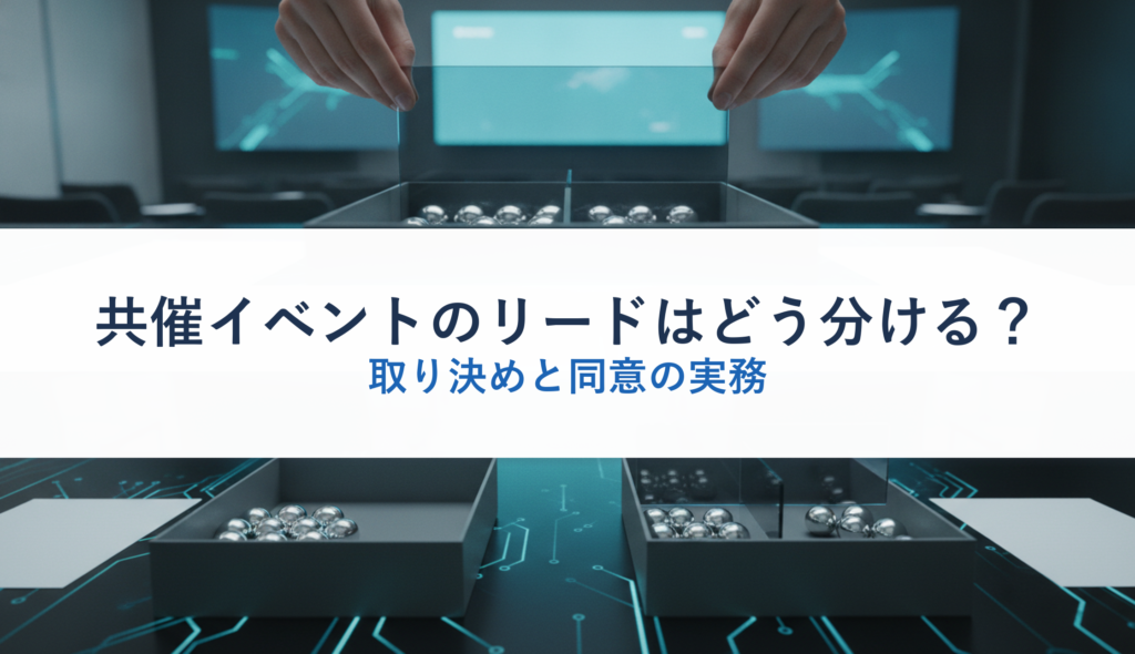 共催イベントのリードはどう分ける？｜取り決めと同意の実務