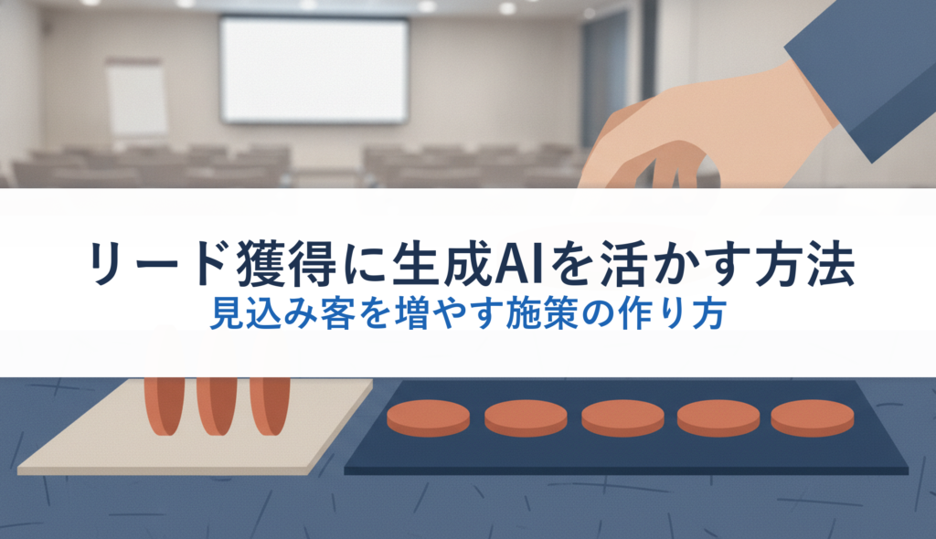 リード獲得に生成AIを活かす方法｜見込み客を増やす施策の作り方