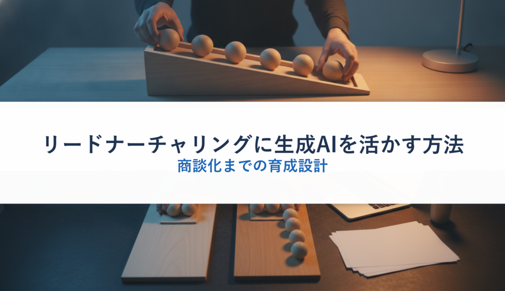 リードナーチャリングに生成AIを活かす方法｜商談化までの育成設計
