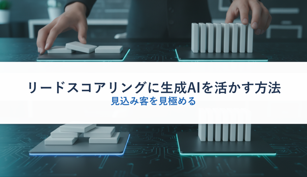 リードスコアリングに生成AIを活かす方法｜見込み客を見極める