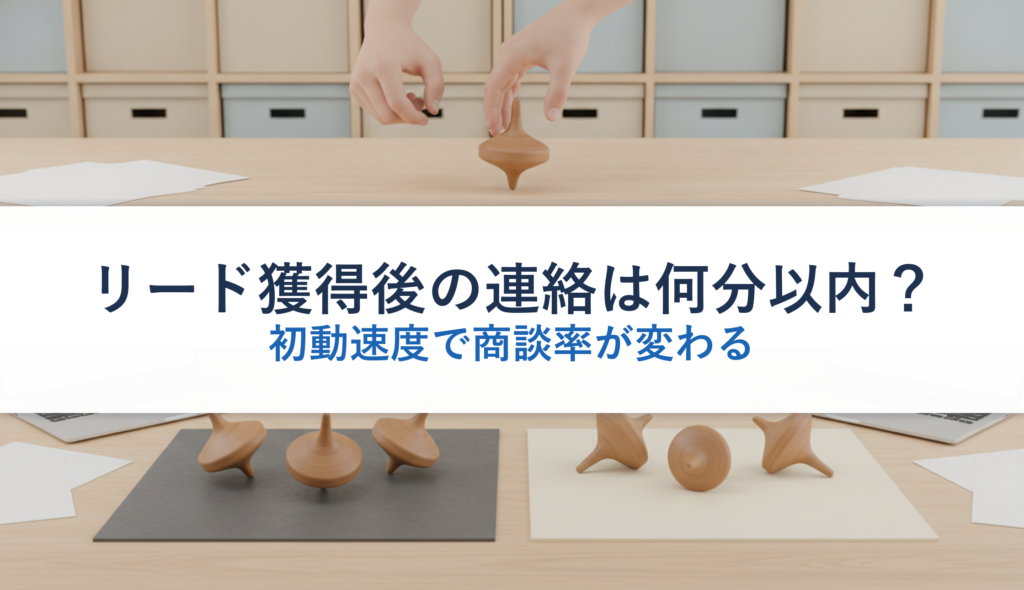 リード獲得後の連絡は何分以内？｜初動速度で商談率が変わる