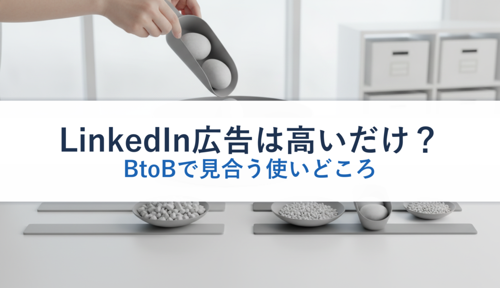 LinkedIn広告は高いだけ？｜BtoBで見合う使いどころ