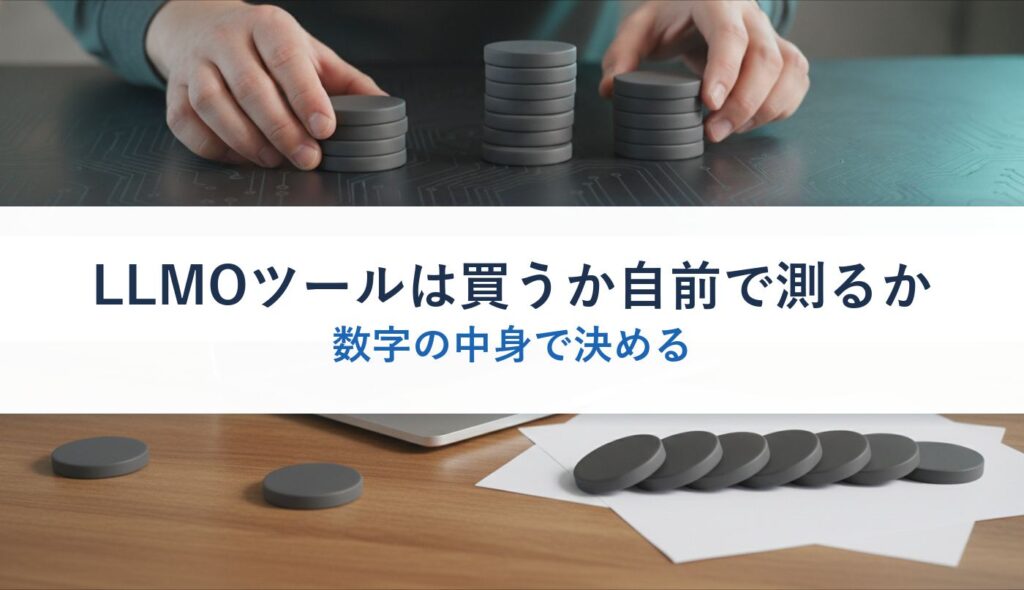 LLMOツールは買うか自前で測るか｜数字の中身で決める