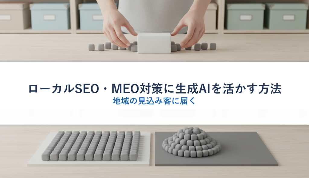ローカルSEO・MEO対策に生成AIを活かす方法｜地域の見込み客に届く