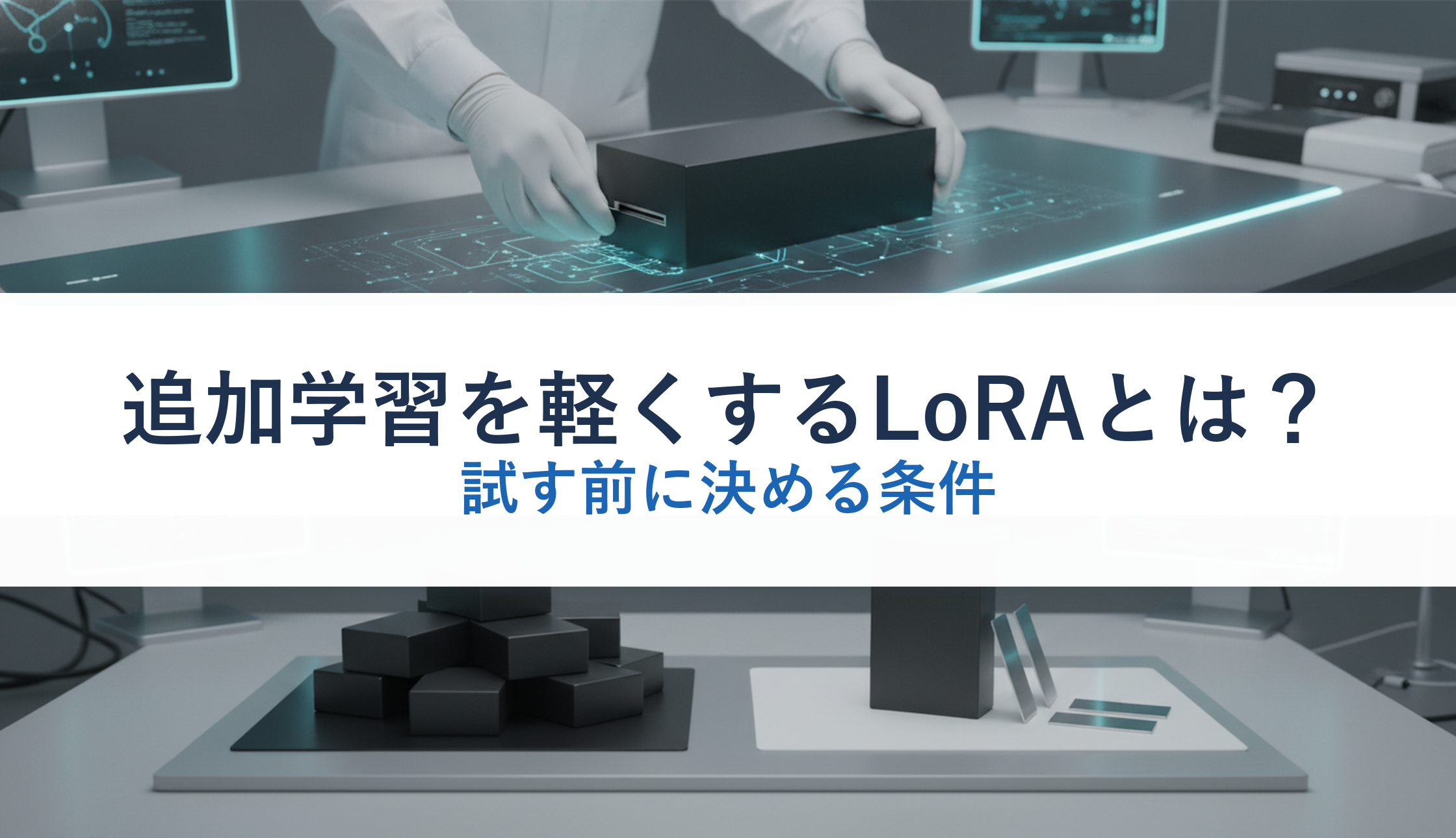 追加学習を軽くするLoRAとは？｜試す前に決める条件