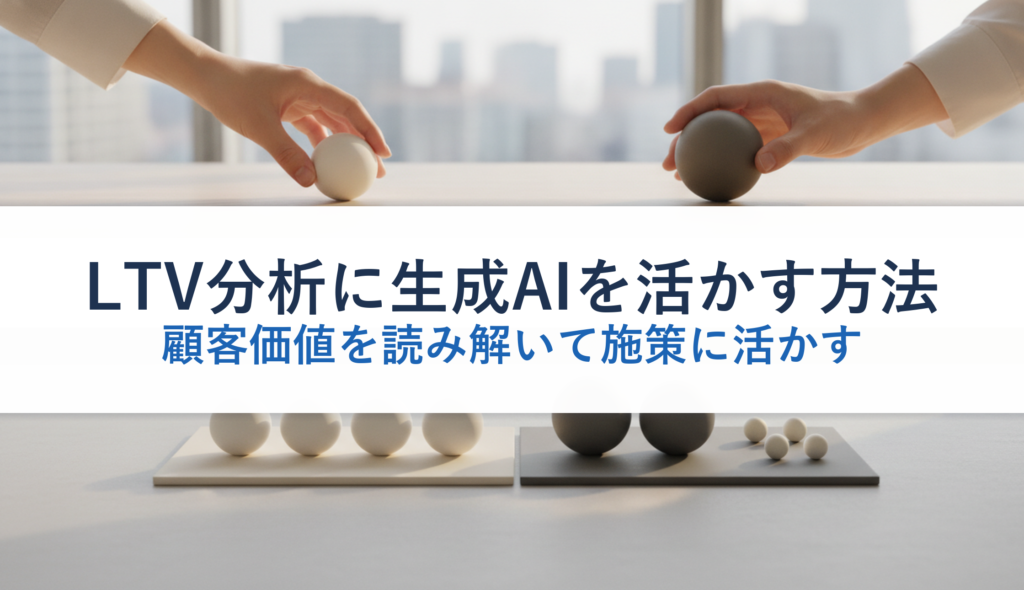 LTV分析に生成AIを活かす方法｜顧客価値を読み解いて施策に活かす