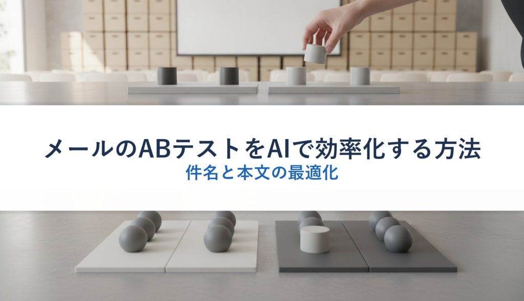メールのABテストをAIで効率化する方法｜件名と本文の最適化