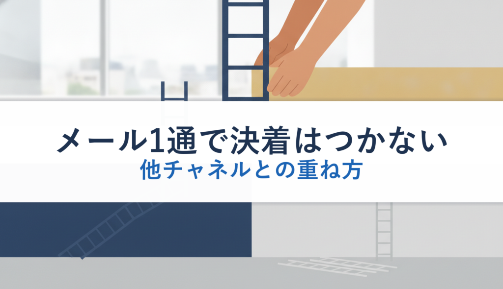 メール1通で決着はつかない｜他チャネルとの重ね方