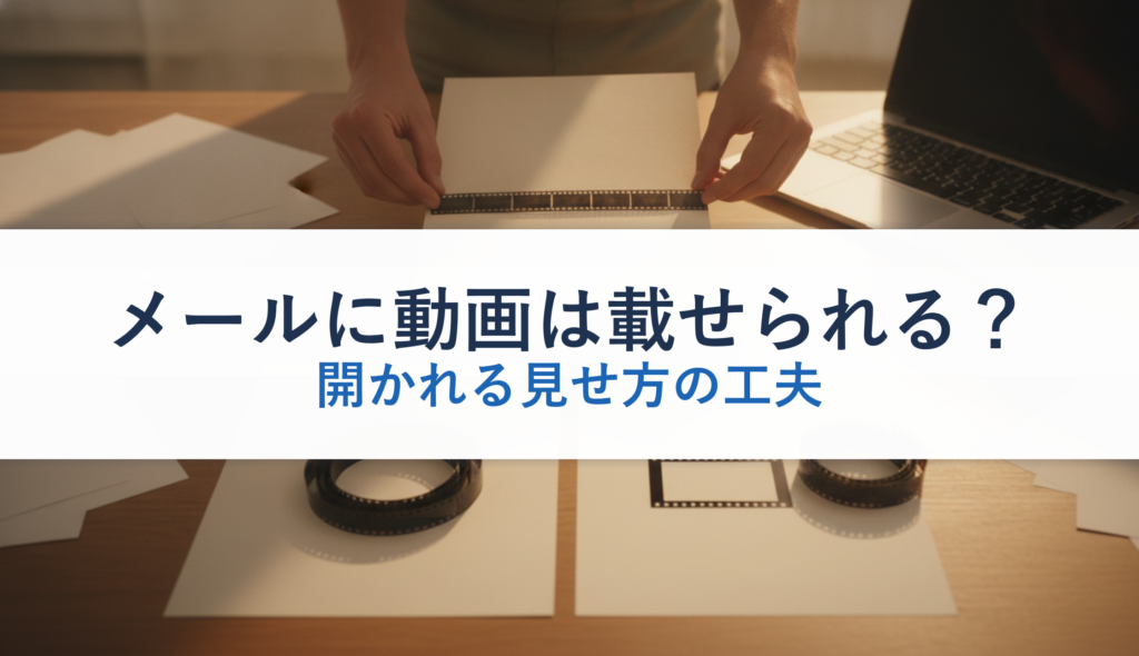 メールに動画は載せられる？｜開かれる見せ方の工夫