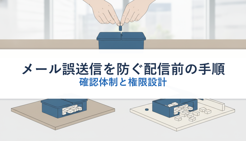 メール誤送信を防ぐ配信前の手順｜確認体制と権限設計