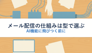 メール配信の仕組みは型で選ぶ｜AI機能に飛びつく前に