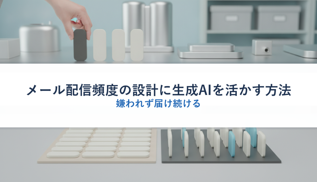 メール配信頻度の設計に生成AIを活かす方法｜嫌われず届け続ける