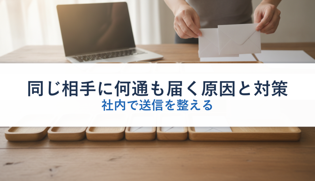 同じ相手に何通も届く原因と対策｜社内で送信を整える