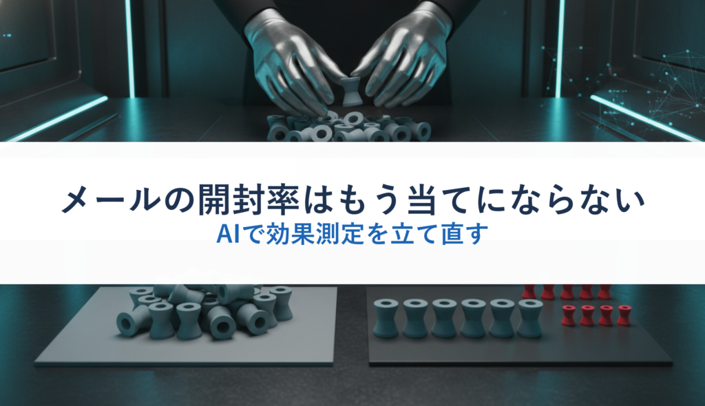 メールの開封率はもう当てにならない｜AIで効果測定を立て直す