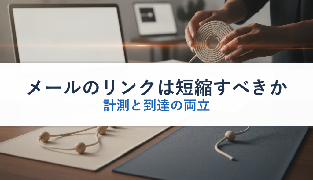 メールのリンクは短縮すべきか｜計測と到達の両立
