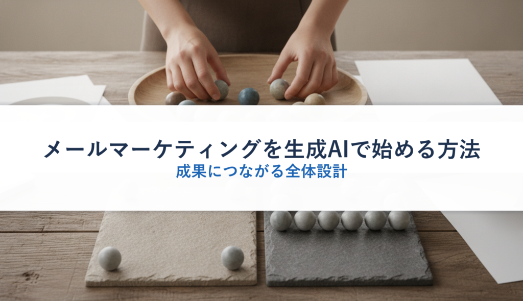 メールマーケティングを生成AIで始める方法｜成果につながる全体設計