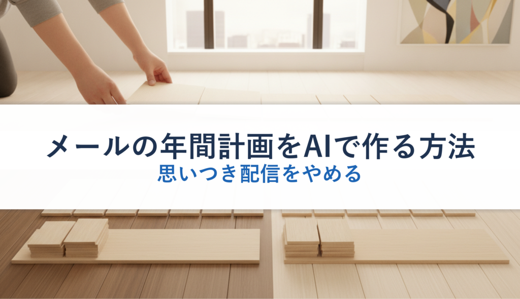 メールの年間計画をAIで作る方法｜思いつき配信をやめる