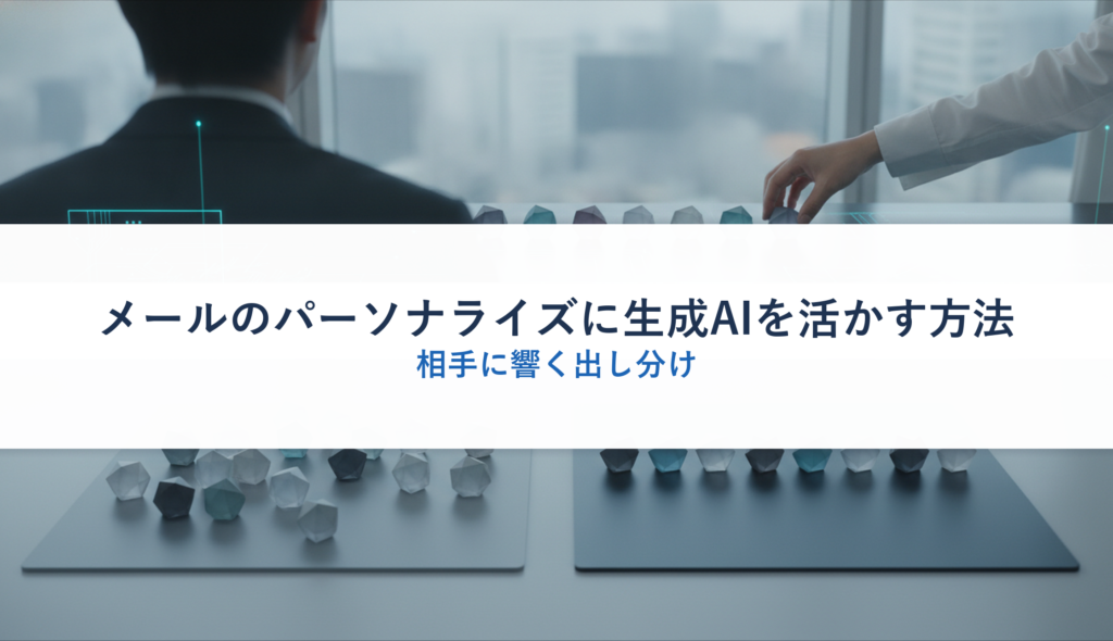 メールのパーソナライズに生成AIを活かす方法｜相手に響く出し分け