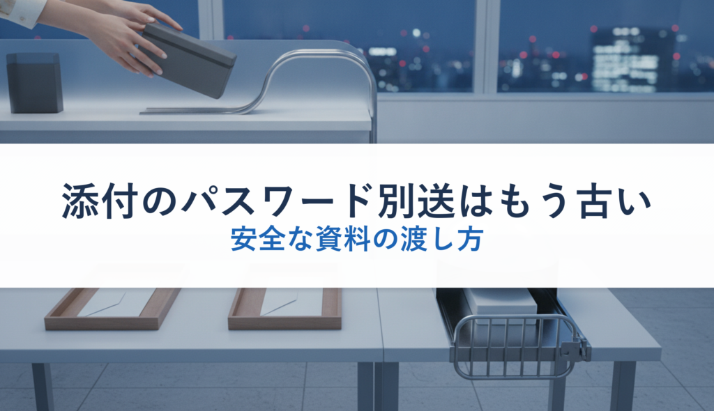 添付のパスワード別送はもう古い｜安全な資料の渡し方