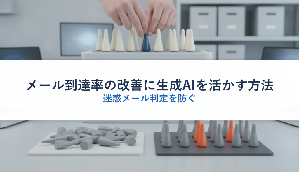 メール到達率の改善に生成AIを活かす方法｜迷惑メール判定を防ぐ