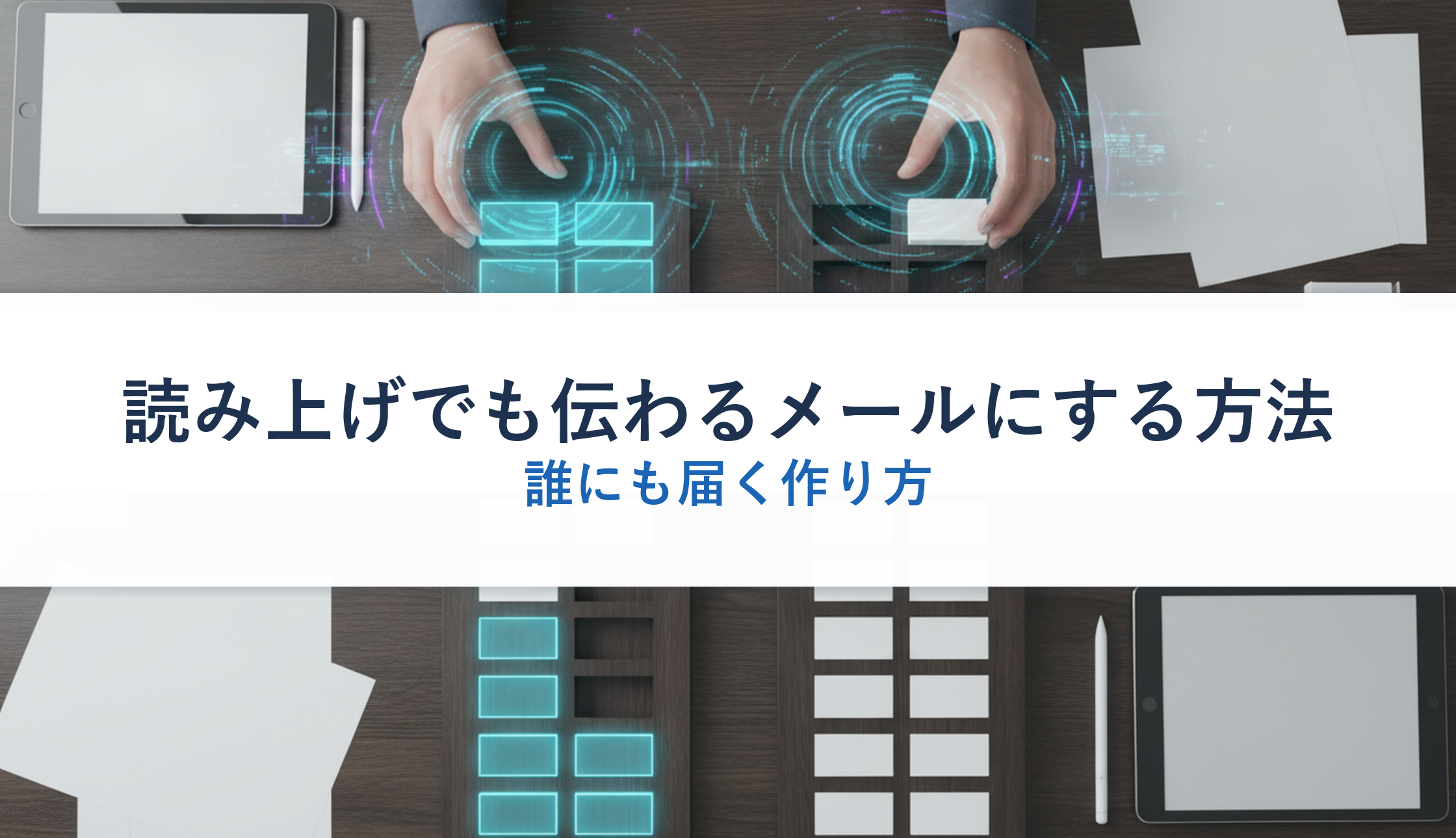 読み上げでも伝わるメールにする方法｜誰にも届く作り方