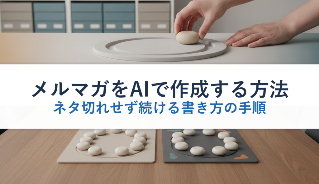 メルマガをAIで作成する方法｜ネタ切れせず続ける書き方の手順