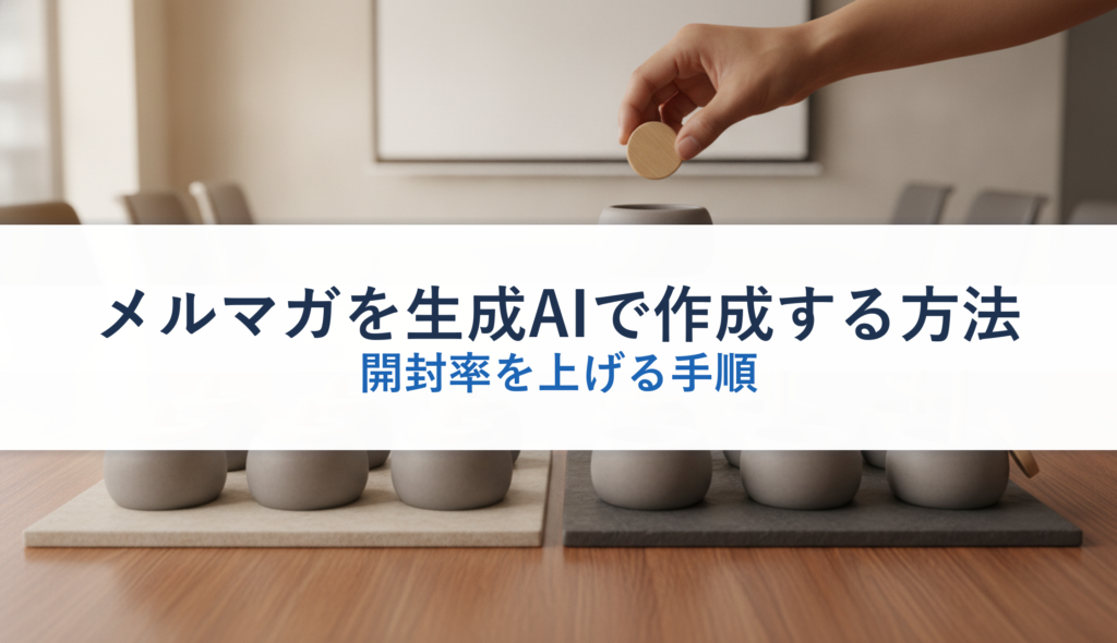 メルマガを生成AIで作成する方法｜開封率を上げる手順