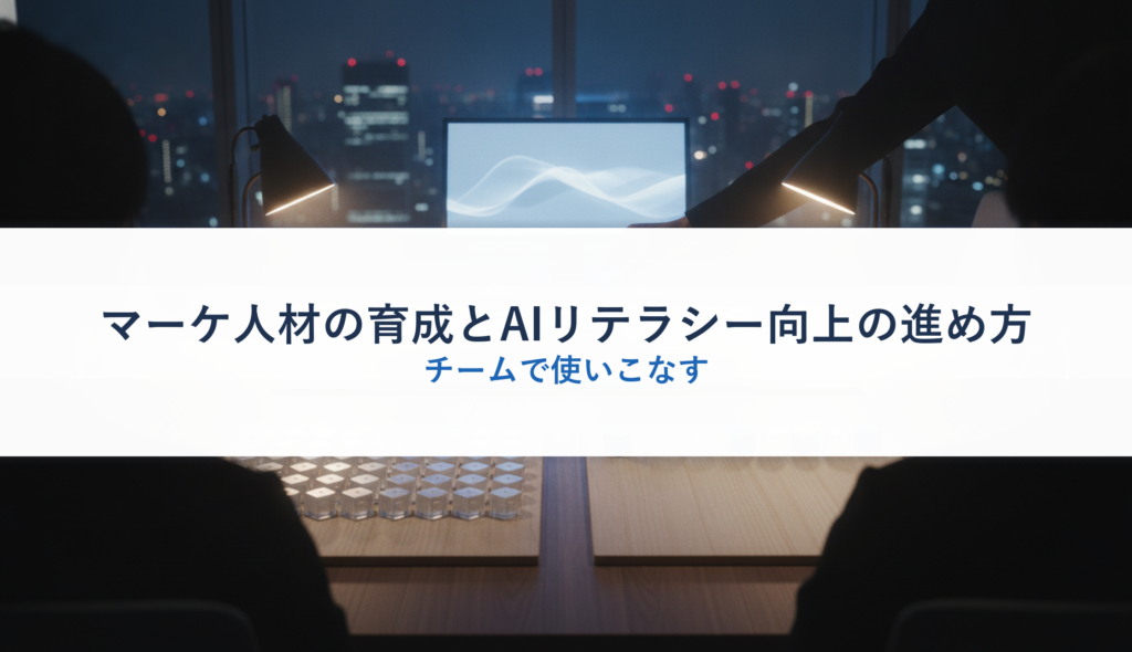 マーケ人材の育成とAIリテラシー向上の進め方｜チームで使いこなす