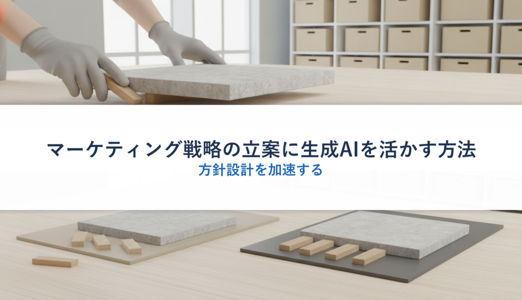 マーケティング戦略の立案に生成AIを活かす方法｜方針設計を加速する