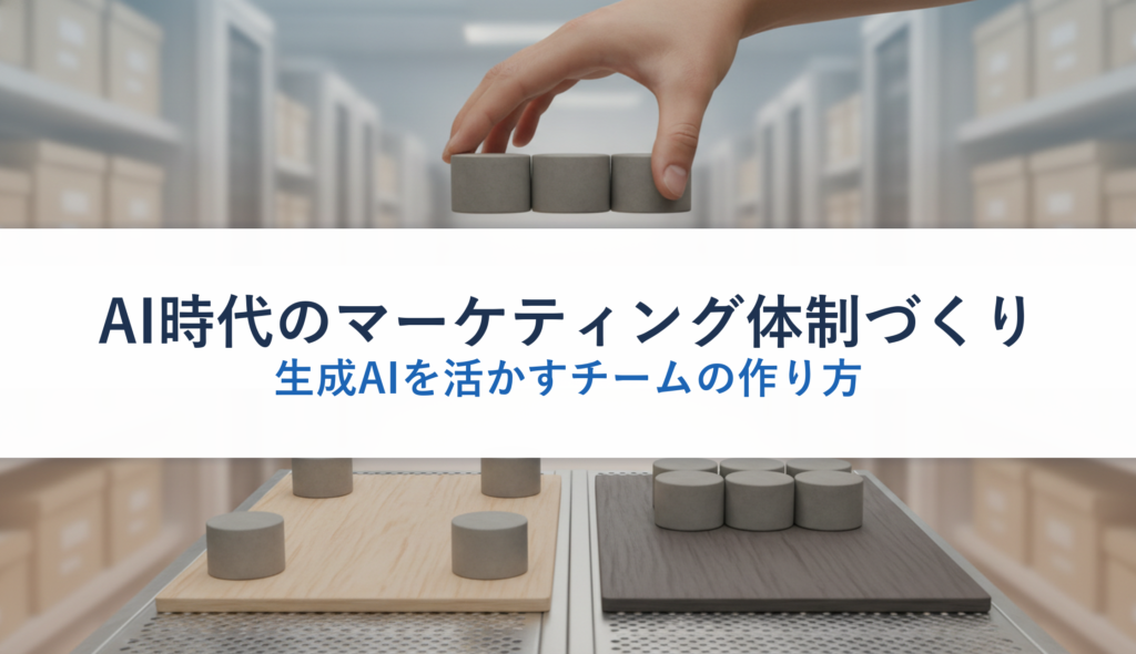 AI時代のマーケティング体制づくり｜生成AIを活かすチームの作り方