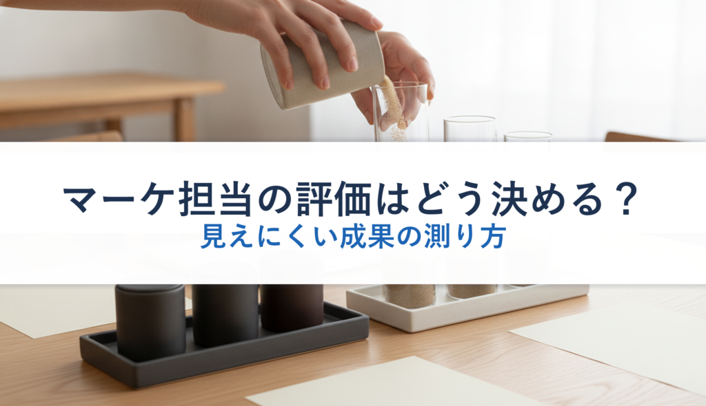 マーケ担当の評価はどう決める？｜見えにくい成果の測り方