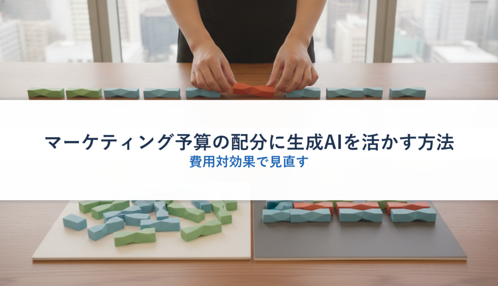 マーケティング予算の配分に生成AIを活かす方法｜費用対効果で見直す