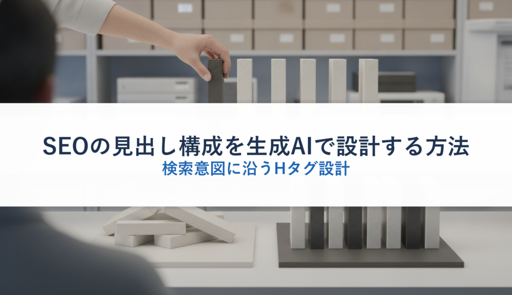 SEOの見出し構成を生成AIで設計する方法｜検索意図に沿うHタグ設計