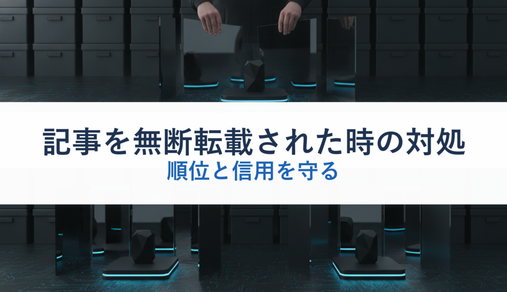 記事を無断転載された時の対処｜順位と信用を守る
