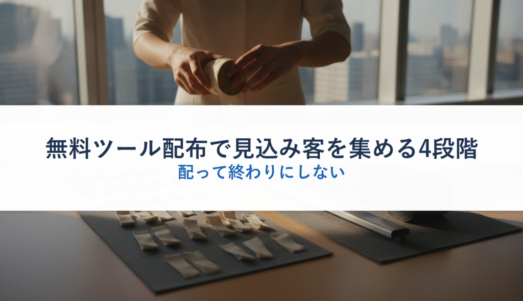 無料ツール配布で見込み客を集める4段階｜配って終わりにしない