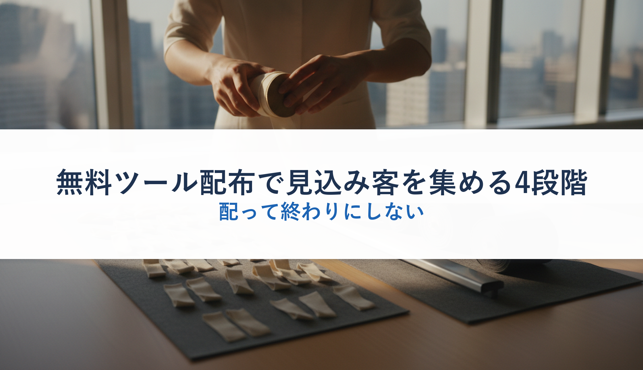 無料ツール配布で見込み客を集める4段階|配って終わりにしない