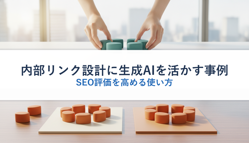内部リンク設計に生成AIを活かす事例｜SEO評価を高める使い方