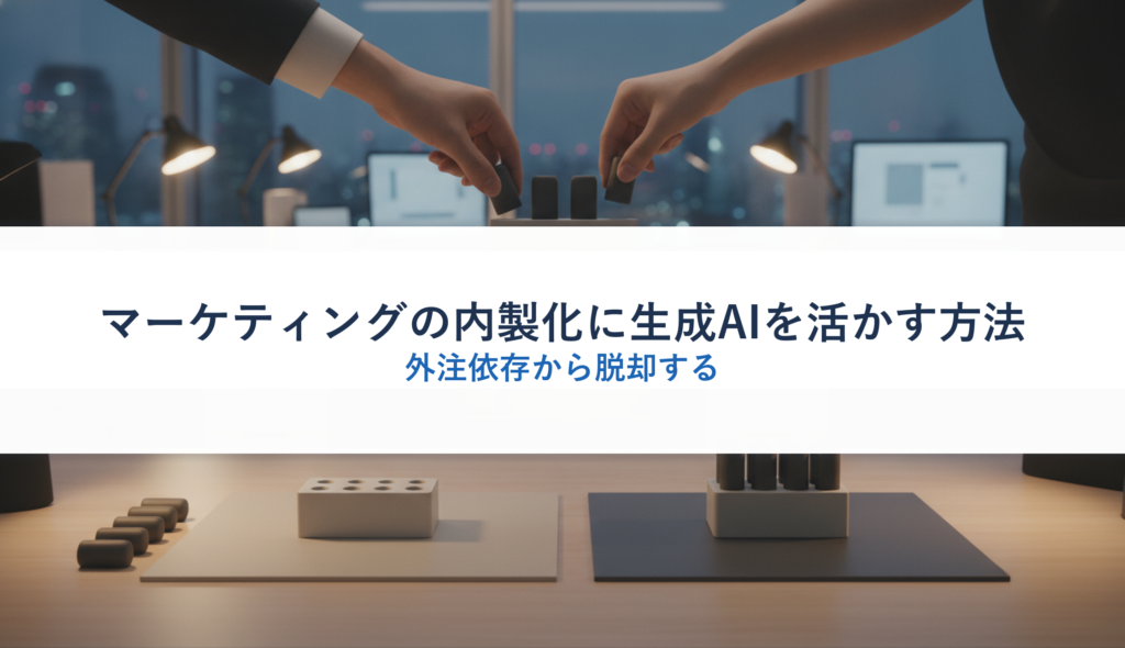 マーケティングの内製化に生成AIを活かす方法｜外注依存から脱却する