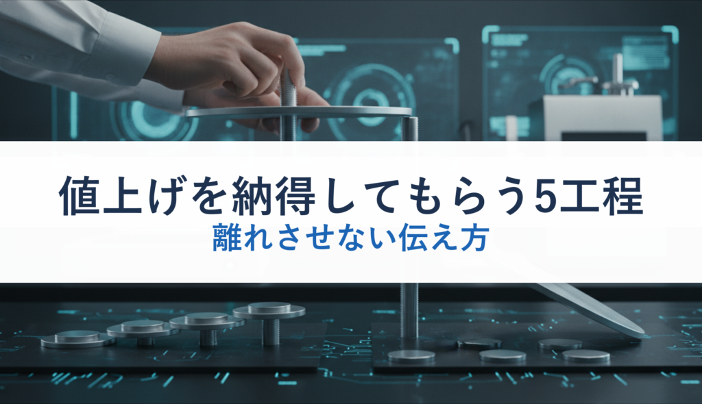 値上げを納得してもらう5工程｜離れさせない伝え方